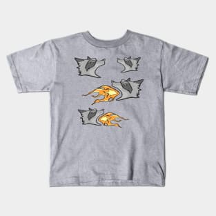 Fire Raccoon Kids T-Shirt